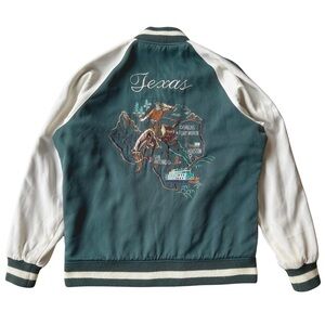 Rare Vintage Archive Dickies Texas Map Sukajan Souvenir Jacket